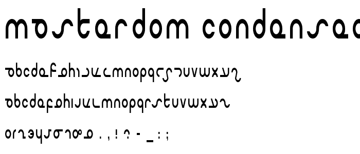 Masterdom Condensed font